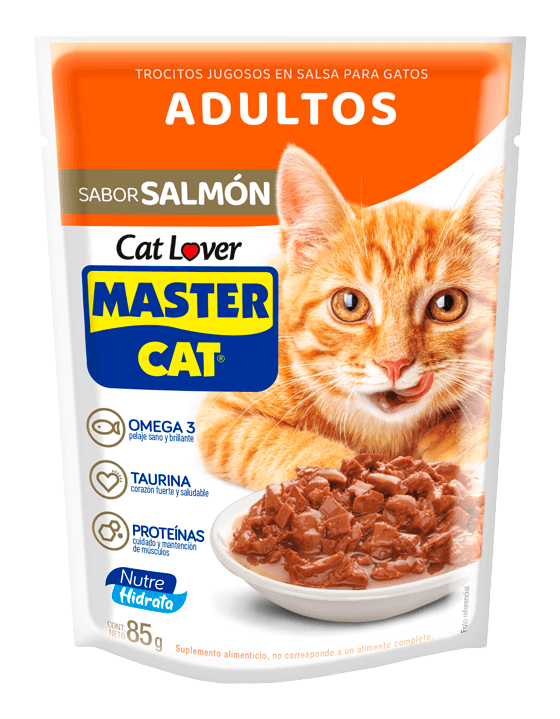 Master Cat Trocitos Jugosos Salmón